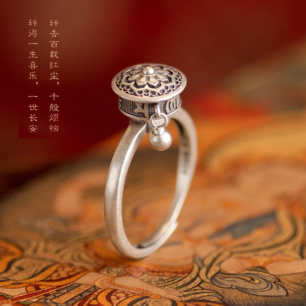 Anillo Budista Porta-Suerte Plata De Ley - (Oferta 2x1)