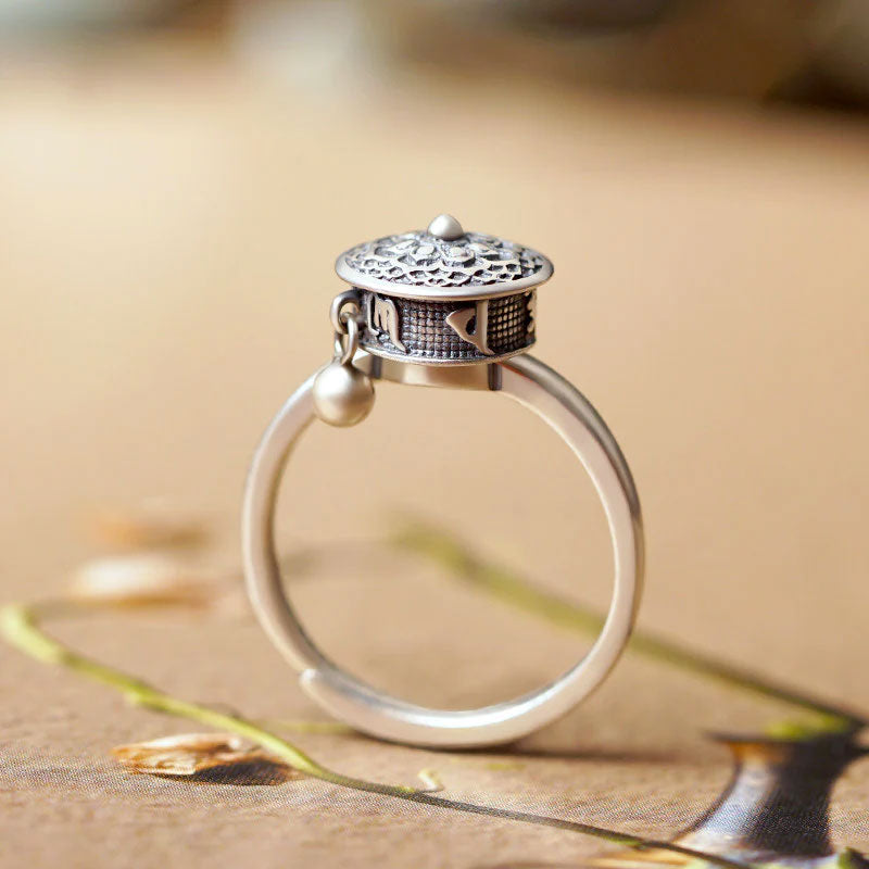 Anillo Budista Porta-Suerte Plata De Ley - (Oferta 2x1)